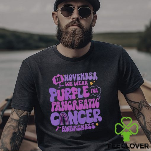 Pancreatic Cancer Support Shirts Purple Ribbon T Shirt