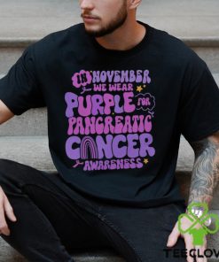 Pancreatic Cancer Support Shirts Purple Ribbon T Shirt