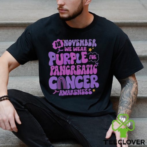 Pancreatic Cancer Support Shirts Purple Ribbon T Shirt