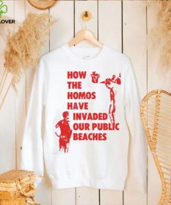 Pandershirts How The Homos Have Invaded Our Public Beaches Tee Shirt