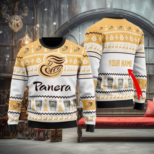 Panera Bread Personalizeds Knitting Pattern 3D Print Ugly Sweater