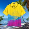 Pans Pride Sunrise Purple And Yellow Hawaiian Shirt