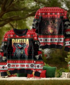 Pantera Cowboy From Hell Chirstmas Gifts 2024 Xmas For Family And Friends Ugly Sweater