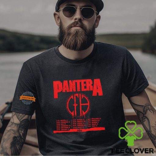 Pantera EU Tour 2025 Official Schedule List Date Merchandise Shirt