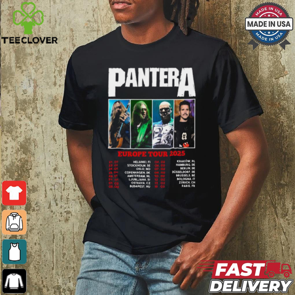 Pantera Europe Tour 2025 shirt Pantera Europe Tour 2025 shirt