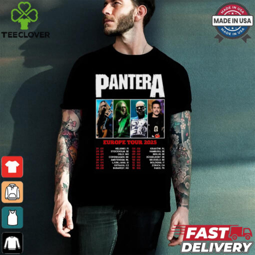 Pantera Europe Tour 2025 shirt