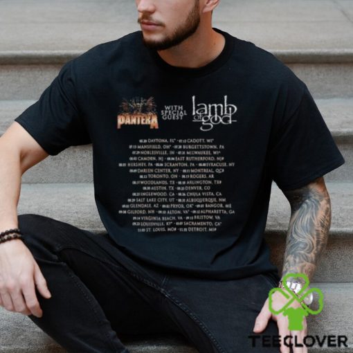 Pantera World Tour 2023 With Special Guest Lamp Of God Merch, Pantera Tour Dates 2023 Shirt, Pantera For The Fans For The Brothers For Legacy Tour 2023 Shirt