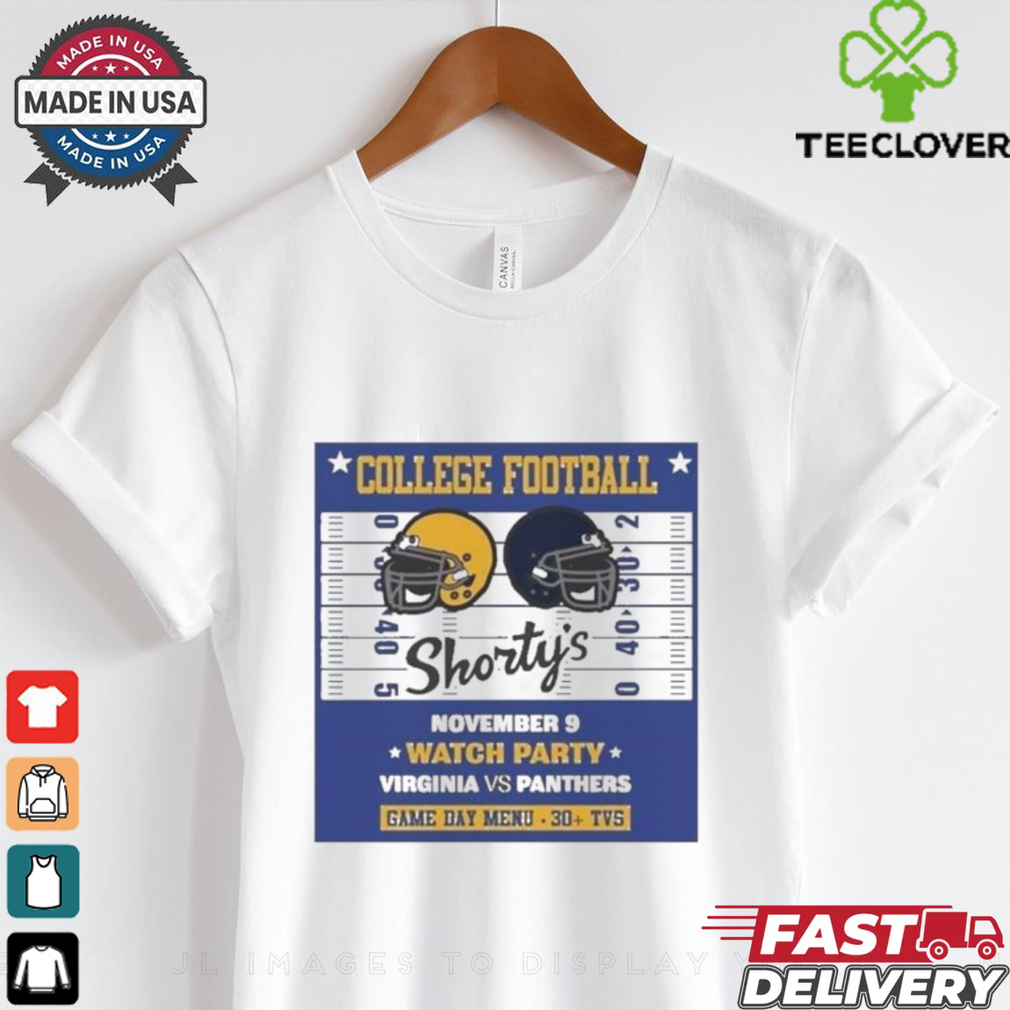 Panthers Vs. Virginia College Football Nov 9 Watch Party Game Day T shirt Panthers Vs. Virginia College Football Nov 9 Watch Party Game Day T shirt
