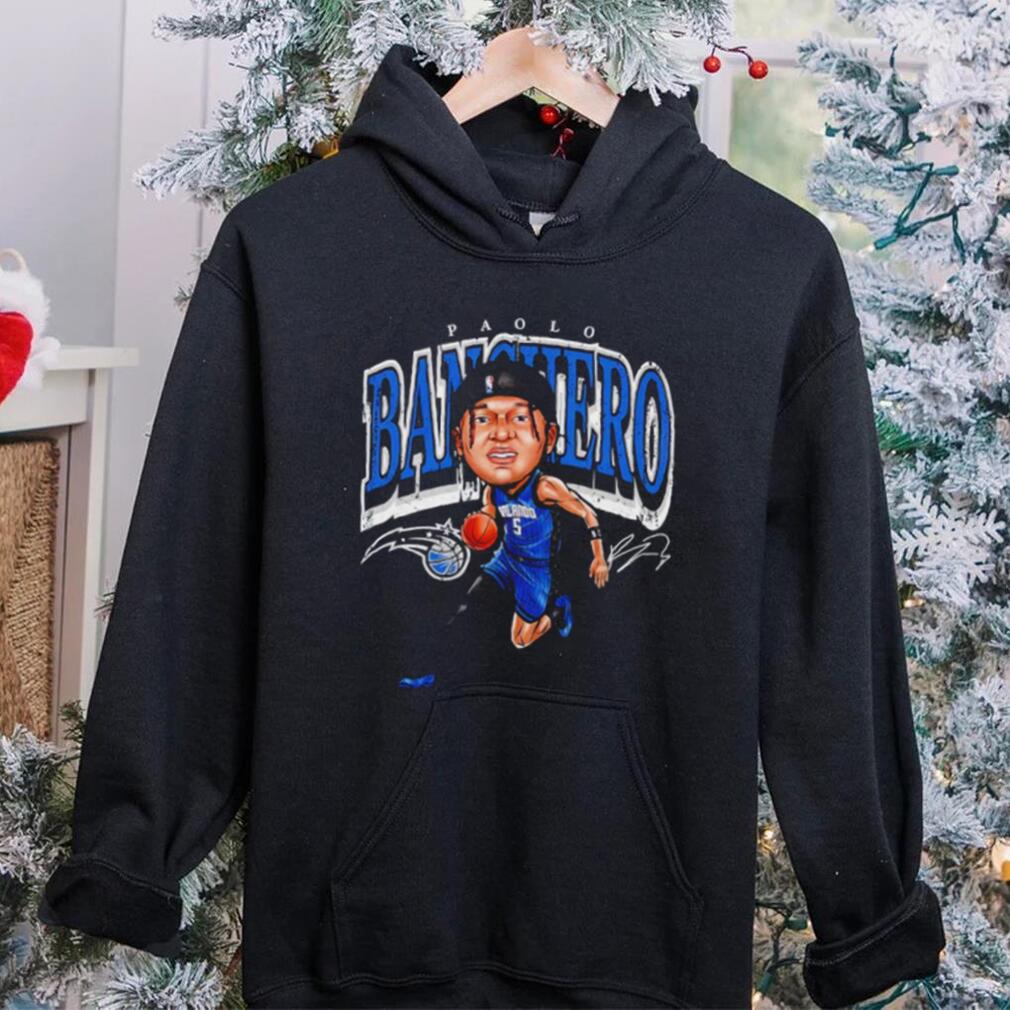 Paolo Banchero Orlando Magic cartoon caricature signature shirt Paolo Banchero Orlando Magic cartoon caricature signature shirt
