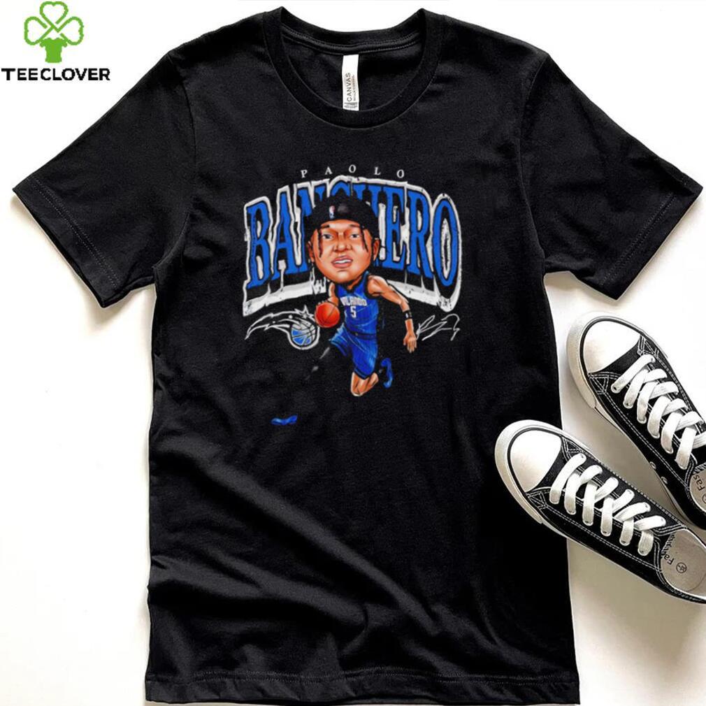 Paolo Banchero Orlando Magic cartoon caricature signature shirt Paolo Banchero Orlando Magic cartoon caricature signature shirt