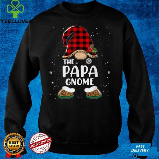 Papa Gnome Buffalo Plaid Matching Family Christmas Pajama T Shirt
