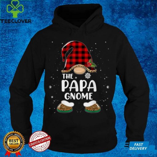 Papa Gnome Buffalo Plaid Matching Family Christmas Pajama T Shirt