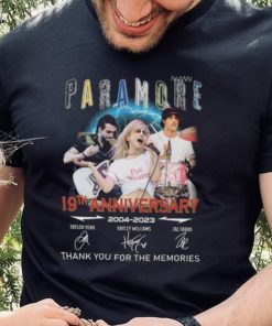 Paramore 19th Anniversary 2004 2023 Thank You For The Memories signatures shirt