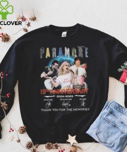 Paramore 19th Anniversary 2004 2023 Thank You For The Memories signatures shirt