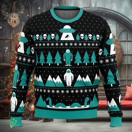 Paranormal Xmas Alien Cute Ugly Christmas Sweater Christmas Gift For Family