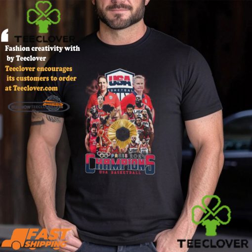 Paris 2024 Champions USA Basketball T Shirt