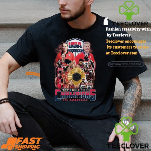 Paris 2024 Champions USA Basketball T Shirt