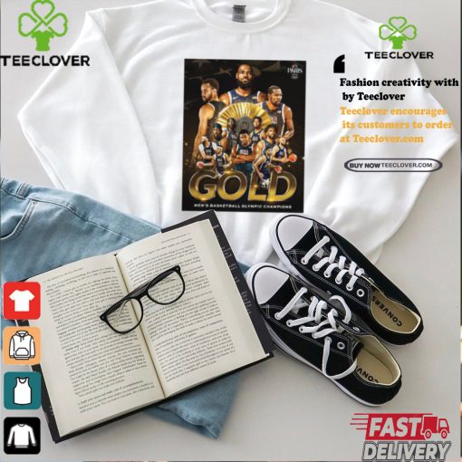 Paris 2024 Gold Men’s Basketball Olympic Champions Shirt
