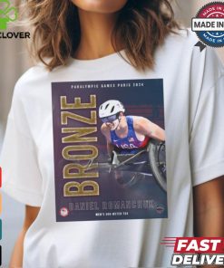 Paris Paralympics 2024 Poster Daniel Romanchuk Men’s 400 Meter T54 Bronze Medal t shirt