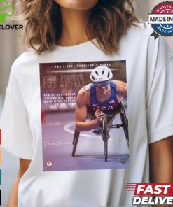Paris Paralympics 2024 Poster Daniel Romanchuk Two Nights Two Medals Signature t shirt 1 Paris Paralympics 2024 Poster Daniel Romanchuk Two Nights Two Medals Signature t shirt