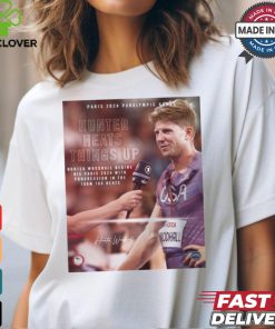 Paris Paralympics 2024 Poster Hunter Woodhall Heats Things Up Signature t shirt 1 Paris Paralympics 2024 Poster Hunter Woodhall Heats Things Up Signature t shirt