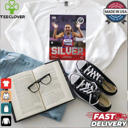 Paris Paralympics 2024 Poster Jaleen Roberts Silver Medal Long Jump T37 t shirt
