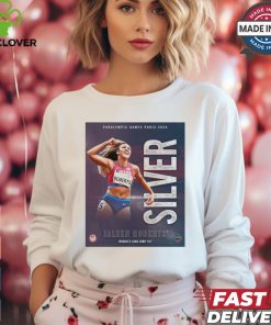 Paris Paralympics 2024 Poster Jaleen Roberts Women’s Long Jump T37 Silver Medal t shirt 2 Paris Paralympics 2024 Poster Jaleen Roberts Women’s Long Jump T37 Silver Medal t shirt