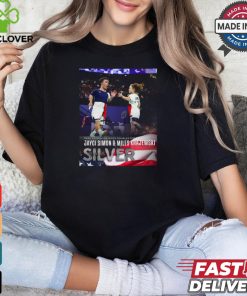 Paris Paralympics 2024 Poster Jayci Simon and Miles Krajewski Silver Medal t shirt 1 Paris Paralympics 2024 Poster Jayci Simon and Miles Krajewski Silver Medal t shirt