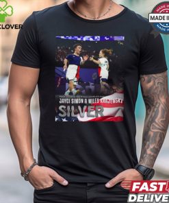 Paris Paralympics 2024 Poster Jayci Simon and Miles Krajewski Silver Medal t shirt 2 Paris Paralympics 2024 Poster Jayci Simon and Miles Krajewski Silver Medal t shirt