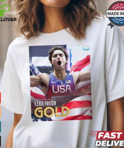 Paris Paralympics 2024 Poster Men’s 100M T63 Ezra Frech Gold Medal t shirt