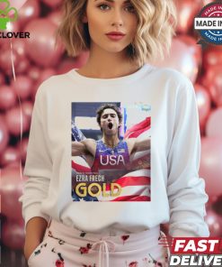 Paris Paralympics 2024 Poster Men’s 100M T63 Ezra Frech Gold Medal t shirt