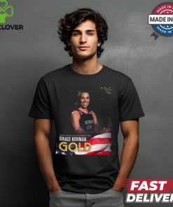 Paris Paralympics 2024 Poster Para Triathlon Women’s PTS5 Grace Norman Gold Medal t shirt