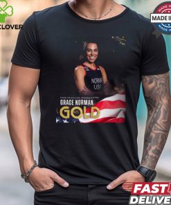 Paris Paralympics 2024 Poster Para Triathlon Women’s PTS5 Grace Norman Gold Medal t shirt