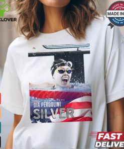 Paris Paralympics 2024 Poster Women’s 400M Freestyle S13 Gia Pergolini Silver Medal t shirt