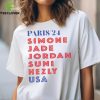 Jayson Tatum White USA Basketball 2024 Summer Olympics Player Cutout Unisex T Shirt