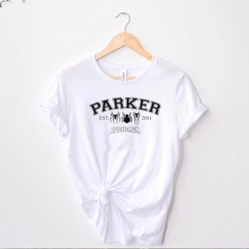 Parker spiderman est 2001 t hoodie, sweater, longsleeve, shirt v-neck, t-shirt