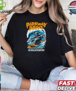 Parkway drive 20 year anniversary tour 2024 surfing reaper shirt 1 Parkway drive 20 year anniversary tour 2024 surfing reaper shirt