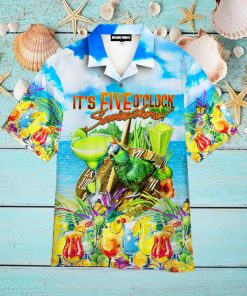 Parrot Its 5 Oclock Somewhere Aloha Hawaiian Shirts For Men And Women