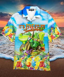 Parrot Its 5 Oclock Somewhere Aloha Hawaiian Shirts For Men And Women