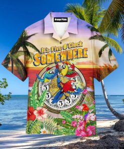 Parrot It’s 5 O’clock Somewhere Hawaiian Shirt