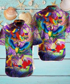 Parrot Mardi Gras Hawaiian Shirt Aloha Casual Shirt For Men And Women