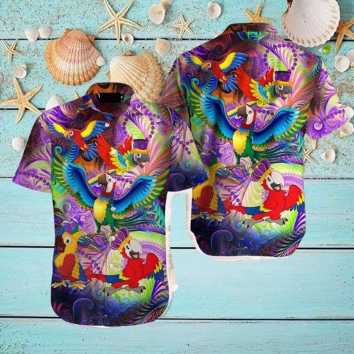 Parrot Mardi Gras Hawaiian Shirt Aloha Casual Shirt For Men And Women