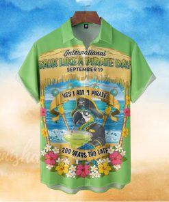 Parrot Yes I Am A Pirate 200 Yers Too Late Hawaiian Shirt