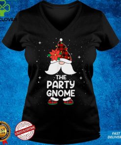 Party Gnome Buffalo Plaid Matching Family Christmas Pajama T Shirt