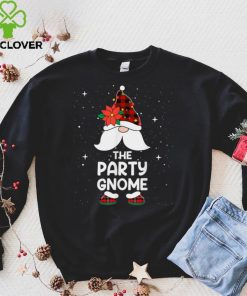 Party Gnome Buffalo Plaid Matching Family Christmas Pajama T Shirt