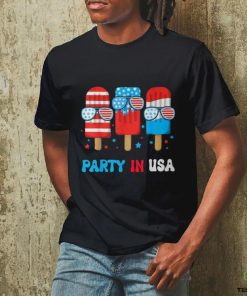 Party In Usa 4Th July Popsicle Usa Flag Boy Toddler T Shirt