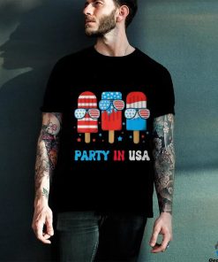Party In Usa 4Th July Popsicle Usa Flag Boy Toddler T Shirt