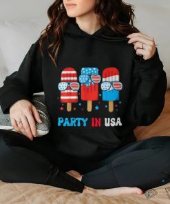 Party In Usa 4Th July Popsicle Usa Flag Boy Toddler T Shirt