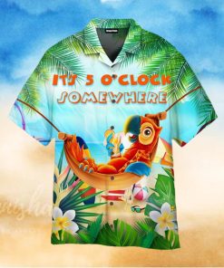 Party Parrot It’s 5 O’clock Somewhere Hawaiian Shirt For Men