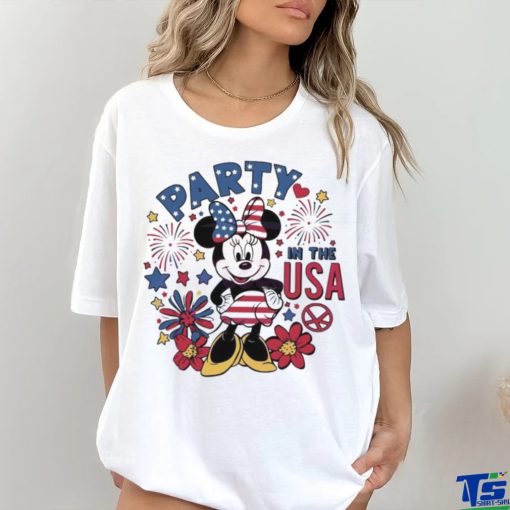 Party in the usa cute minnie mouse 2024 hoodie, sweater, longsleeve, shirt v-neck, t-shirt